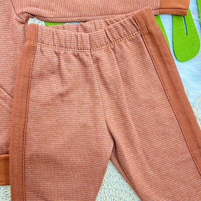 Conj. Jaqueta Cool Boys e Calça de Moletom - Ferrugem